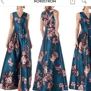 Kay Unger floral gown  Size 6